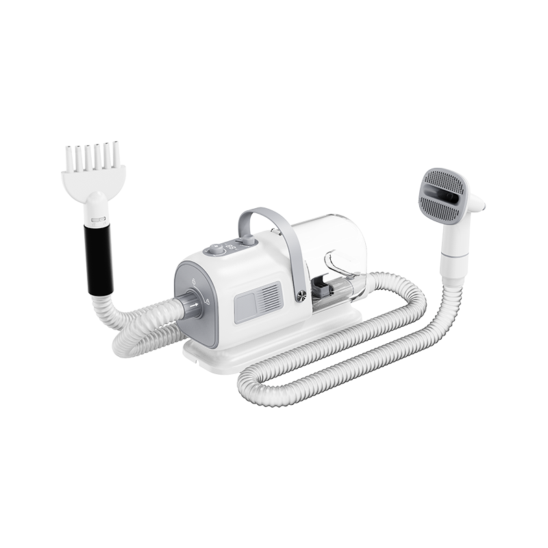 Alles-in-één machine voor het stofzuigen en föhnen van dierenharen