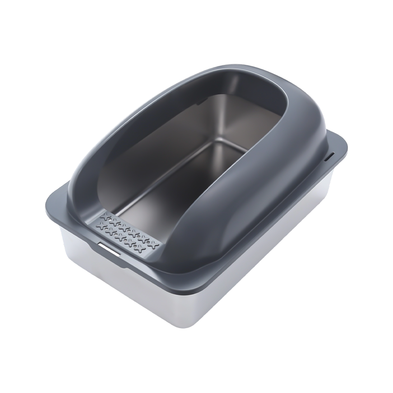 Semi-gesloten grote verdikte kattenbak